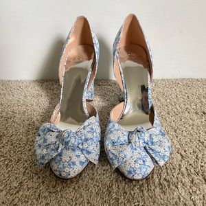 J.Crew Belle D’Orsay Two Piece Bow Pump in Liberty